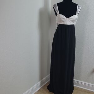 zara white and black lace dress Lucinda Dress in Lace – Harris Tapper main image 1